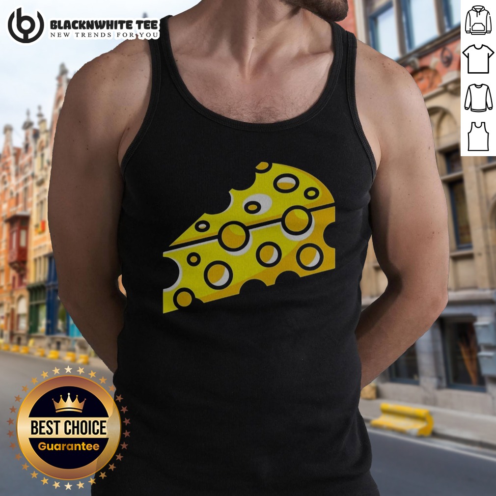 Nice Swiss Cheese Hole Yellow Food Slice Dairy Snack Symbol Pattern Culinary Art Shirt - Image 5