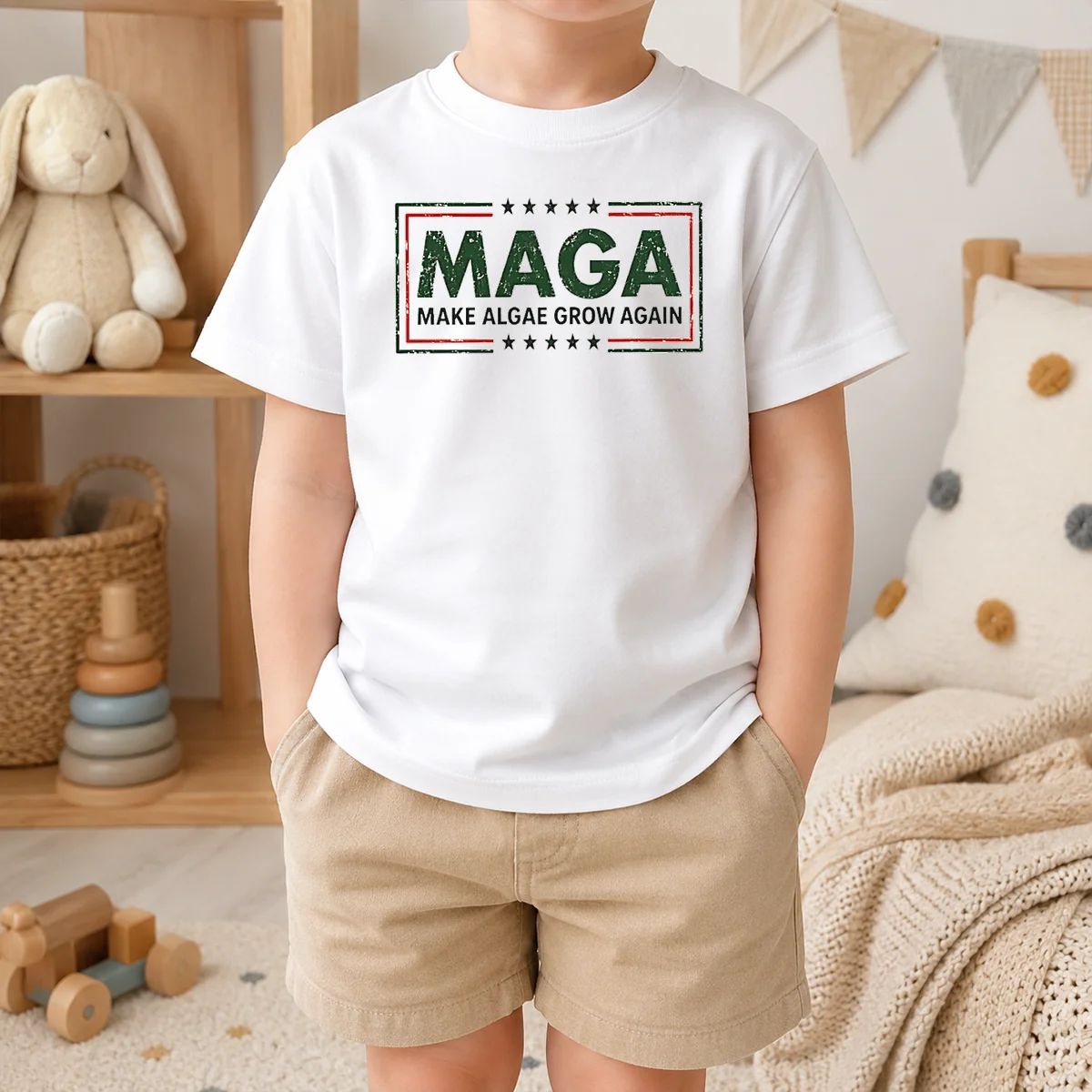 Official MAGA Make Algae Grow Again Political Parody Meme Team Algae 2026 Shirt - Image 9
