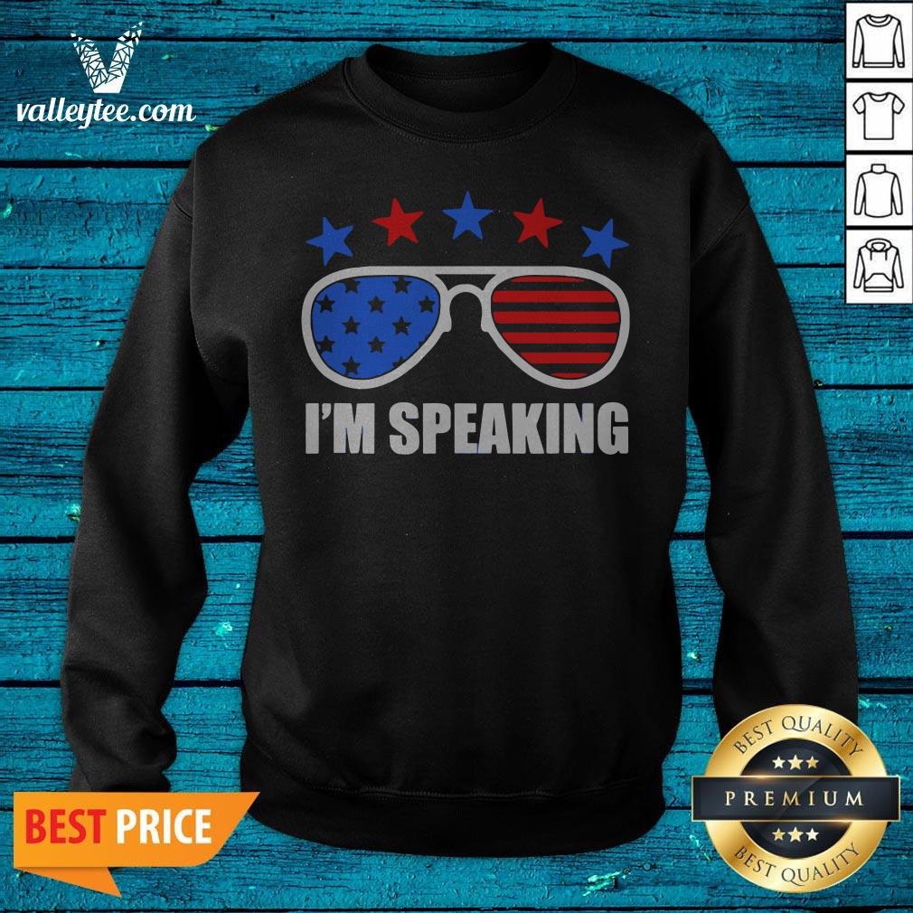 Star And Glass I'M Speaking American Flag Shirt - Image 2