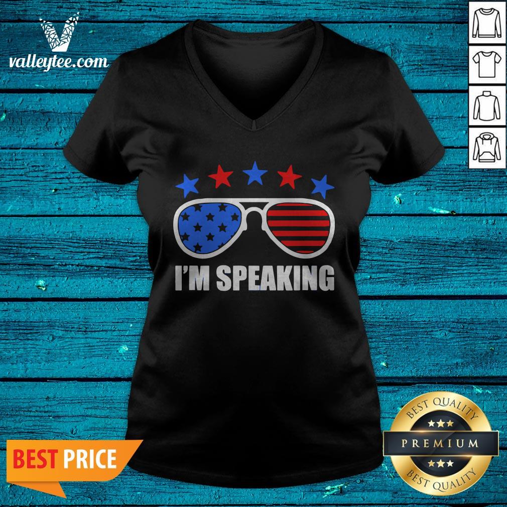 Star And Glass I'M Speaking American Flag Shirt - Image 4