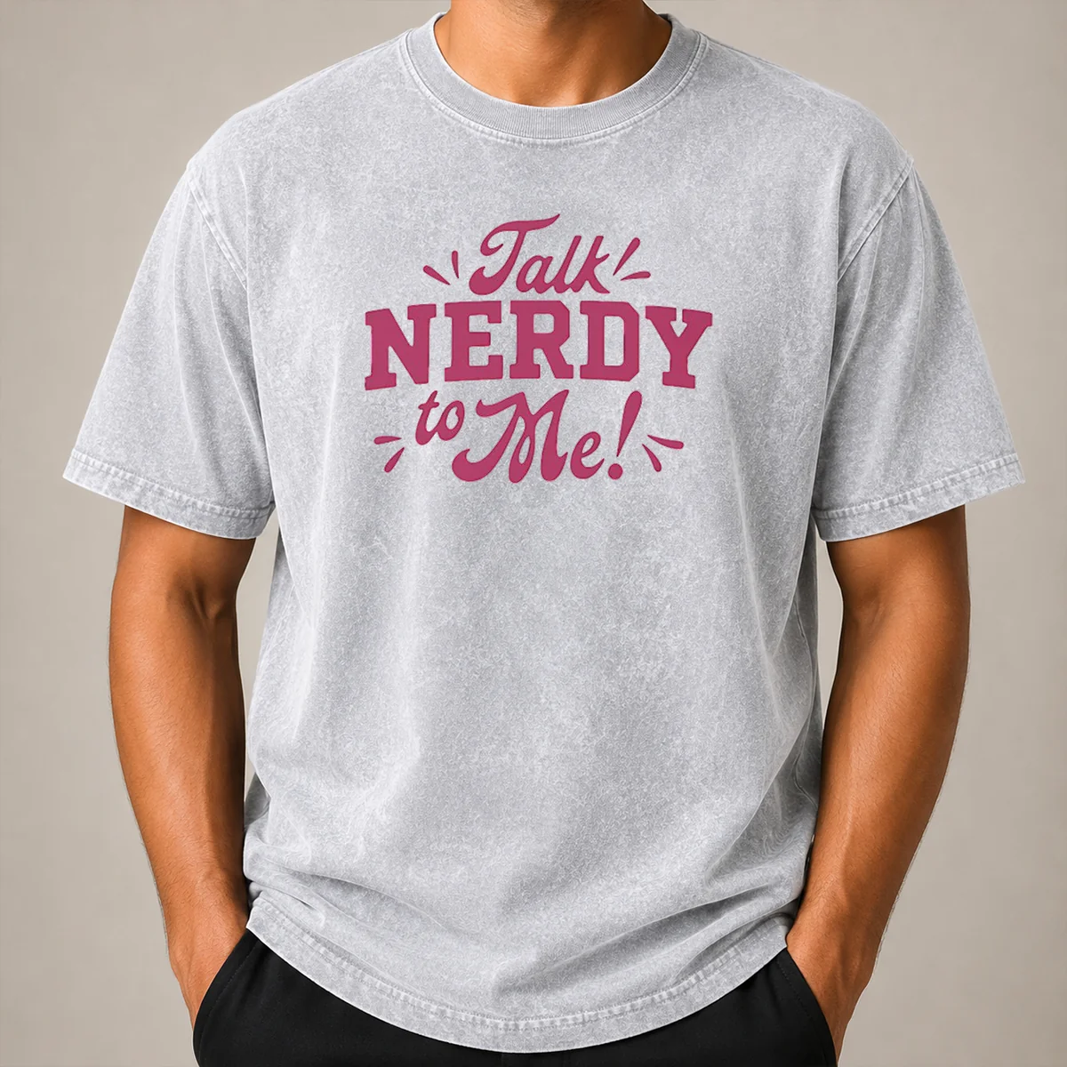 Official Nice Talk Nerdy To Me Slogan Nerd Geek Funny Shirt - Image 8