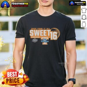 Original Tennessee Volunteers Sweet 16 2025 Women's March Madness Four It All T-Shirt