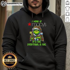 Alternative view of Top Grinch Christmas Tree X Macy's I Work At It's Fine Everything Is Fine T-Shirt