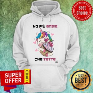 Alternative view of Ho Piu Ansia Che Tette Unicorn Hug A Cupcake Cute Heart Shirt