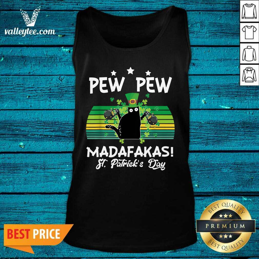 Hot St Patricks Day Pew Pew Madafakas Shirt - Image 4
