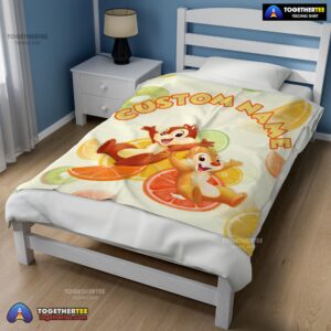 Alternative view of Official Disney Chip 'N' Dale Chip And Dale Blanket Fleece Customized Blanket