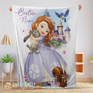 Perfect Disney Cartoon Sofia The First Sofia Princess Blanket Fleece Customized Blanket