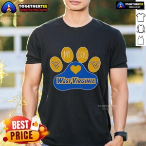 Top Paw My Dog West Virginia Mountaineers T-Shirt