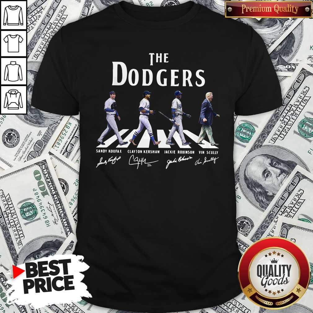 Awesome The Dodgers Abbey Road Signatures Shirt