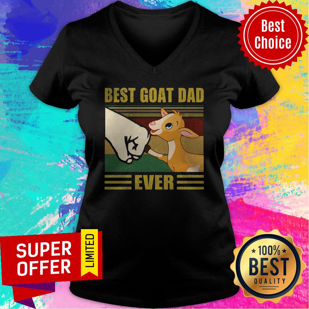 Nice Beat Goat Dad Ever Vintage Shirt - Image 4
