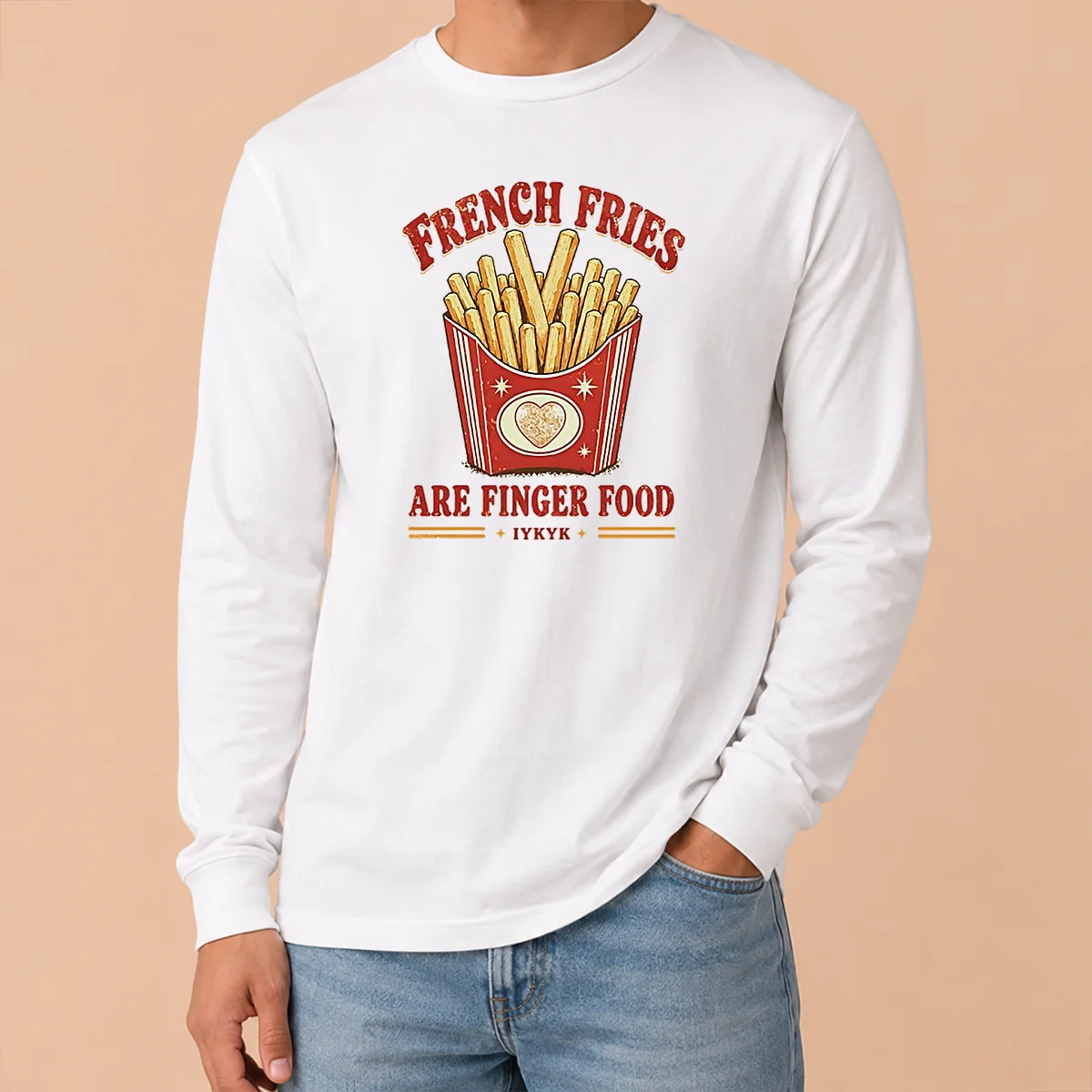 Awesome Nice French Fries Are Finger Food IYKYK Fast Food Shirt - Image 6