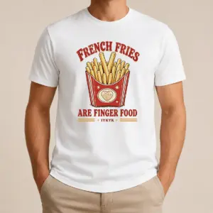 Awesome Nice French Fries Are Finger Food IYKYK Fast Food Shirt