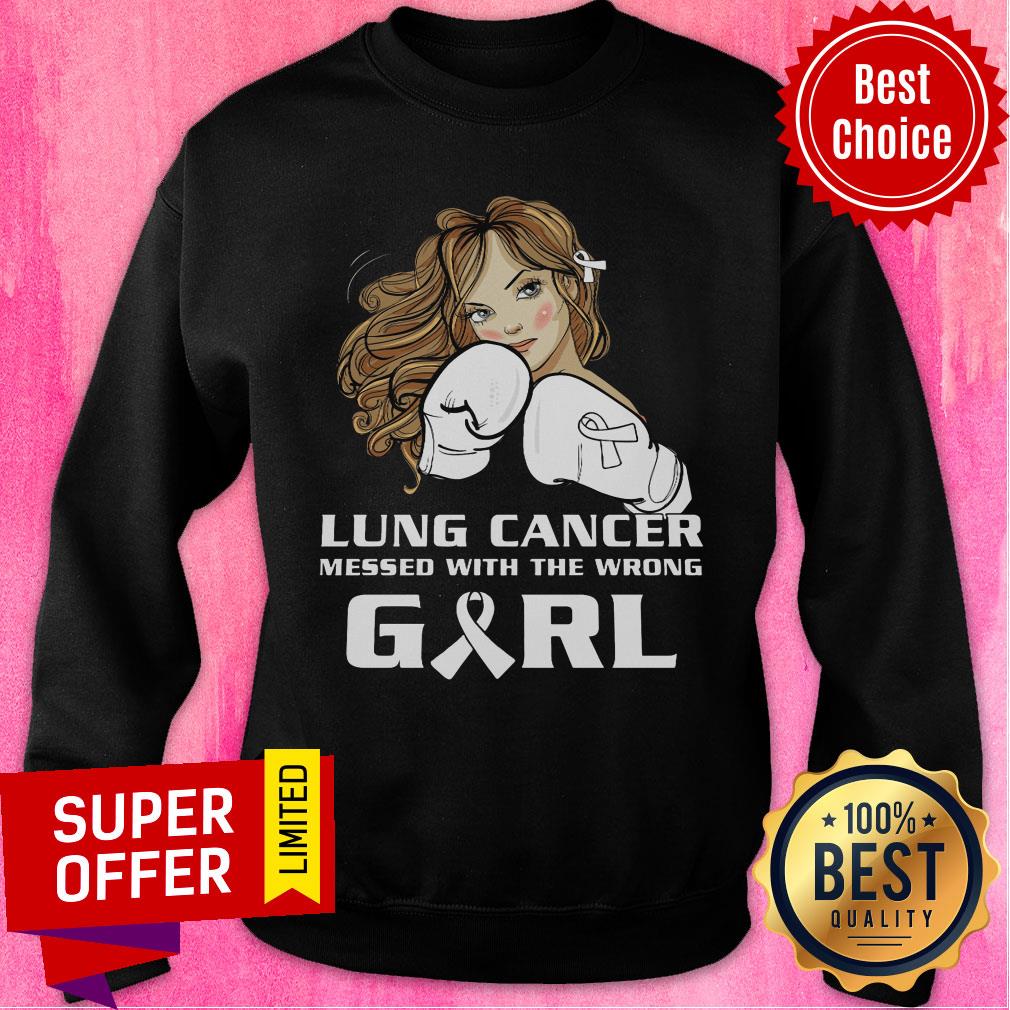 Lung Cancer Messed With The Wrong Girl Shirt - Image 4