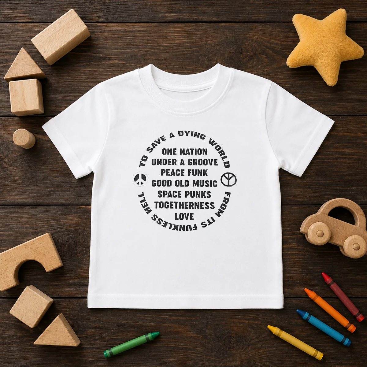 Original To Save A Dying World One Nation Under A Groove Peace Funk Good Old Music Shirt - Image 9