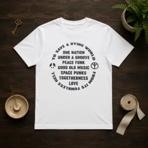Original To Save A Dying World One Nation Under A Groove Peace Funk Good Old Music Shirt
