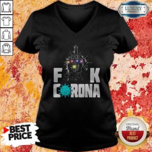 Alternative view of Infinity Gauntlet Fuck Corona Shirt