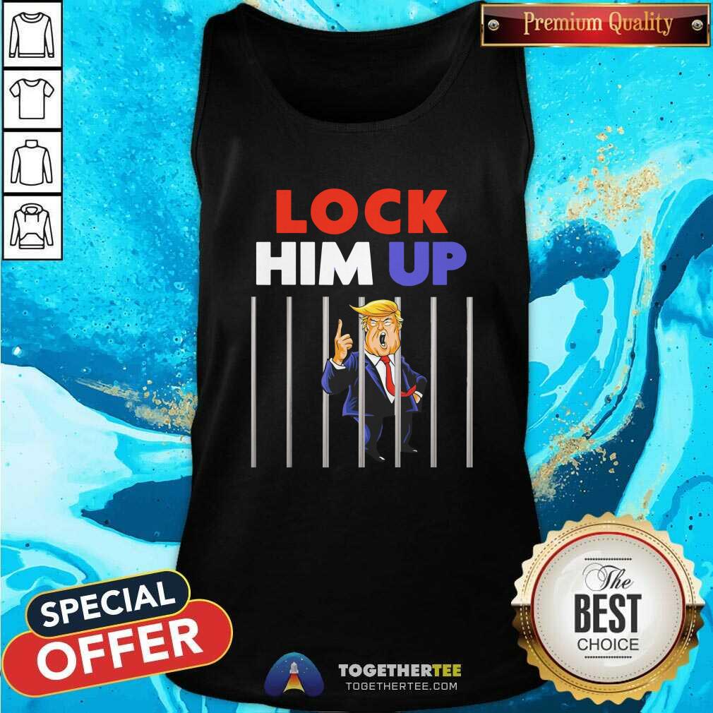 Original Anti Trump Lock Him Up Shirt - Image 3