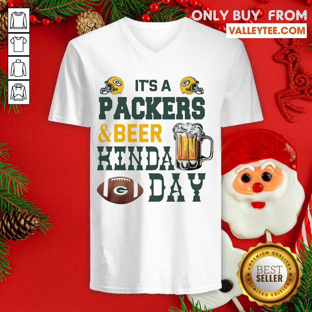 Attractive Its A Packers And Beer Kinda Day Shirt - Image 3