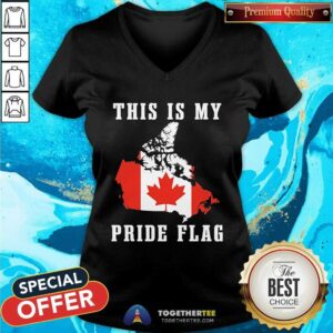 Alternative view of Funny This Is My Pride Flag Canada T-Shirt