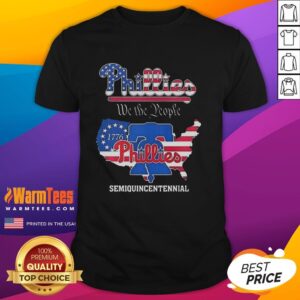 Official Philadelphia Phillies We The People Semiquincentennial State Map T-Shirt