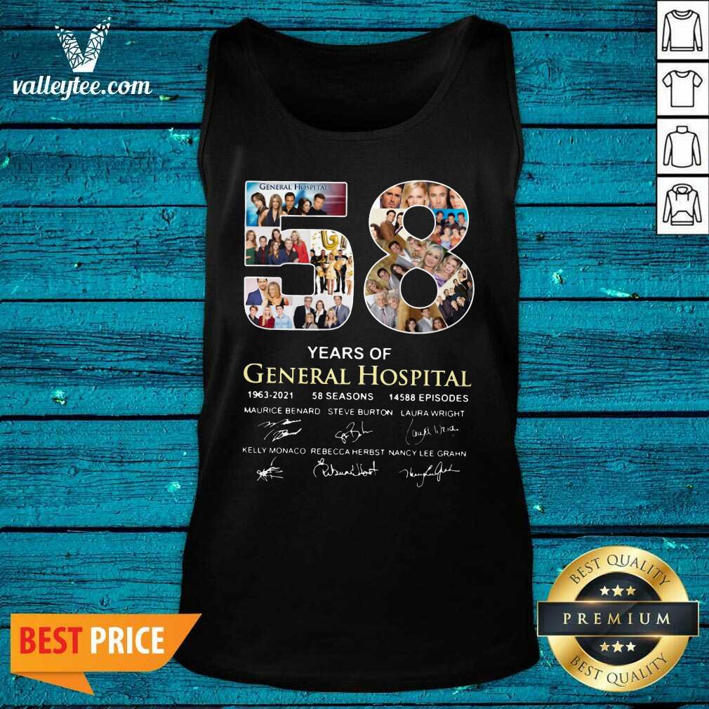 Great 58 Years Of General Hospital 1963 2021 58 Seasons 14588 Episodes Signatures Shirt - Image 5