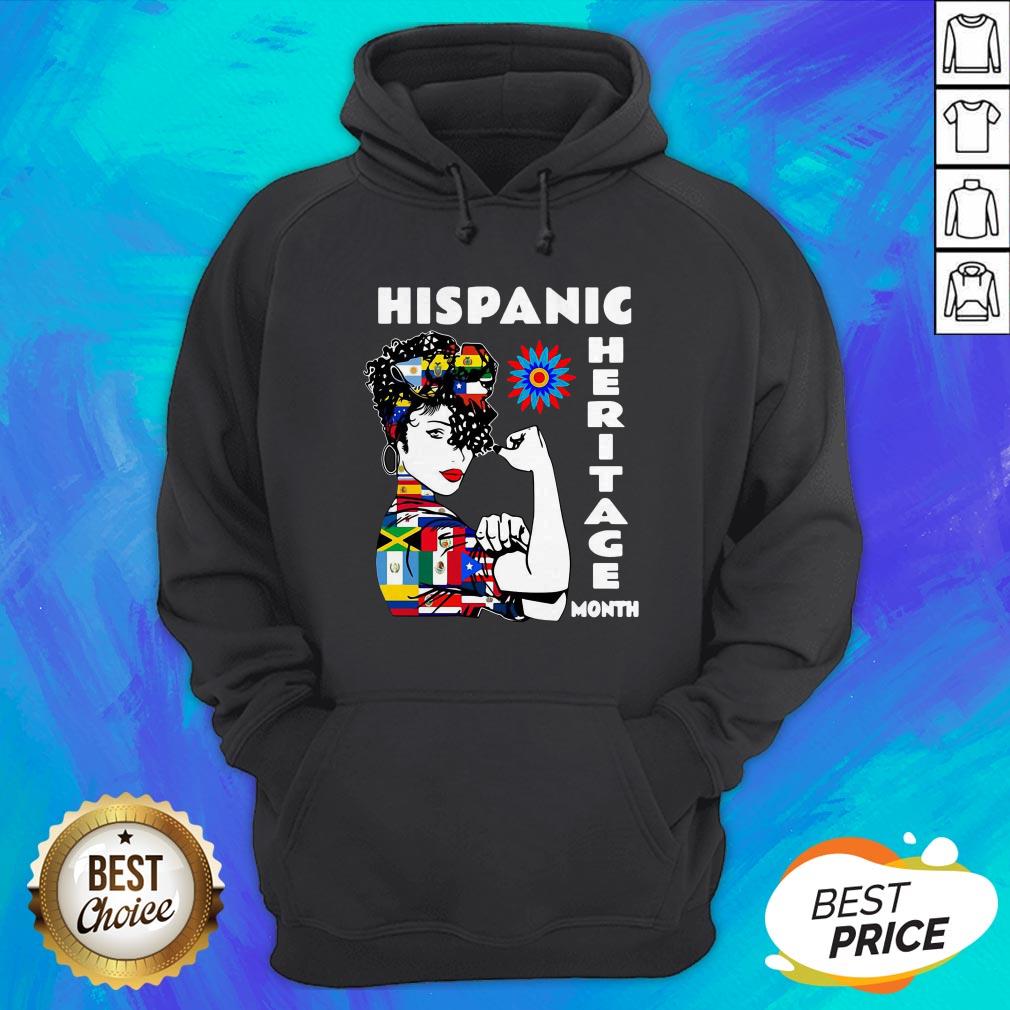 Nice Strong Woman Hispanic Heritage Month Shirt - Image 3