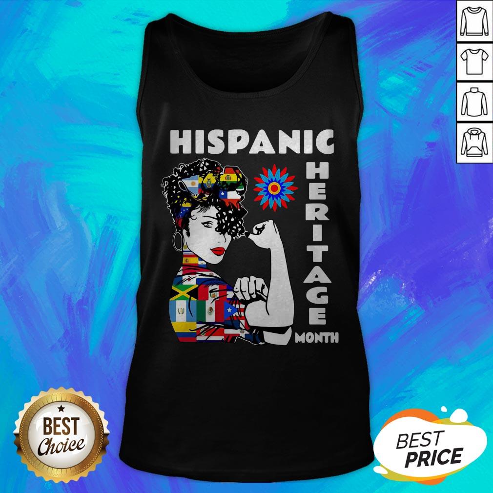 Nice Strong Woman Hispanic Heritage Month Shirt - Image 5