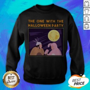 Alternative view of The One With The Halloween Party Chandler Bing Bunny Vs Joey Shirt