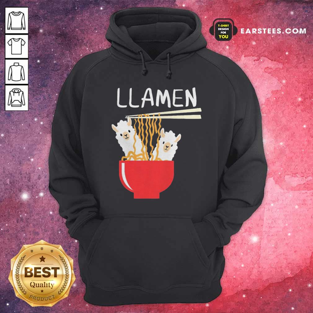 Awesome Llama Eat Llamen Shirt - Image 2