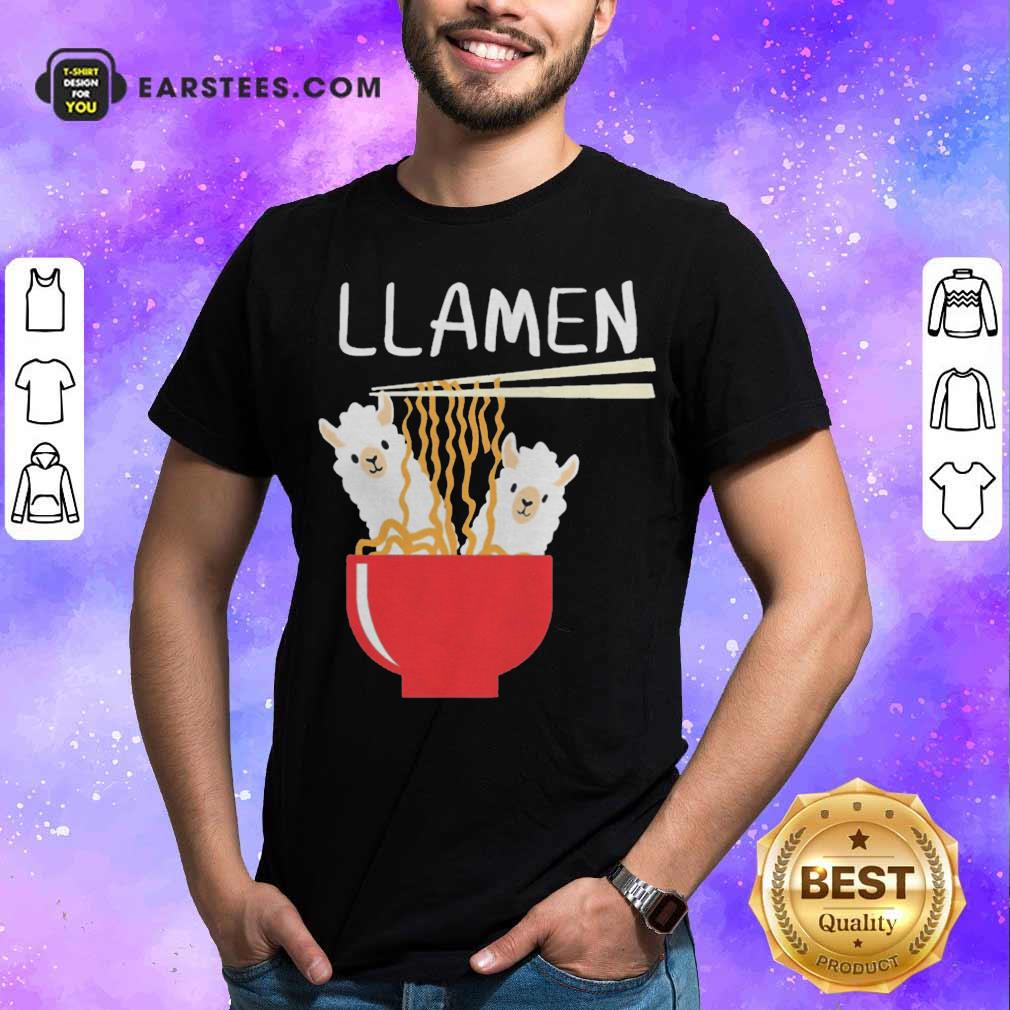 Awesome Llama Eat Llamen Shirt