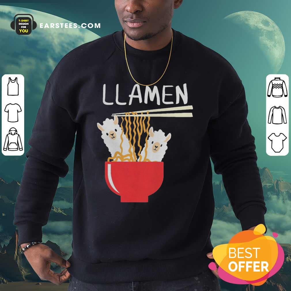 Awesome Llama Eat Llamen Shirt - Image 5