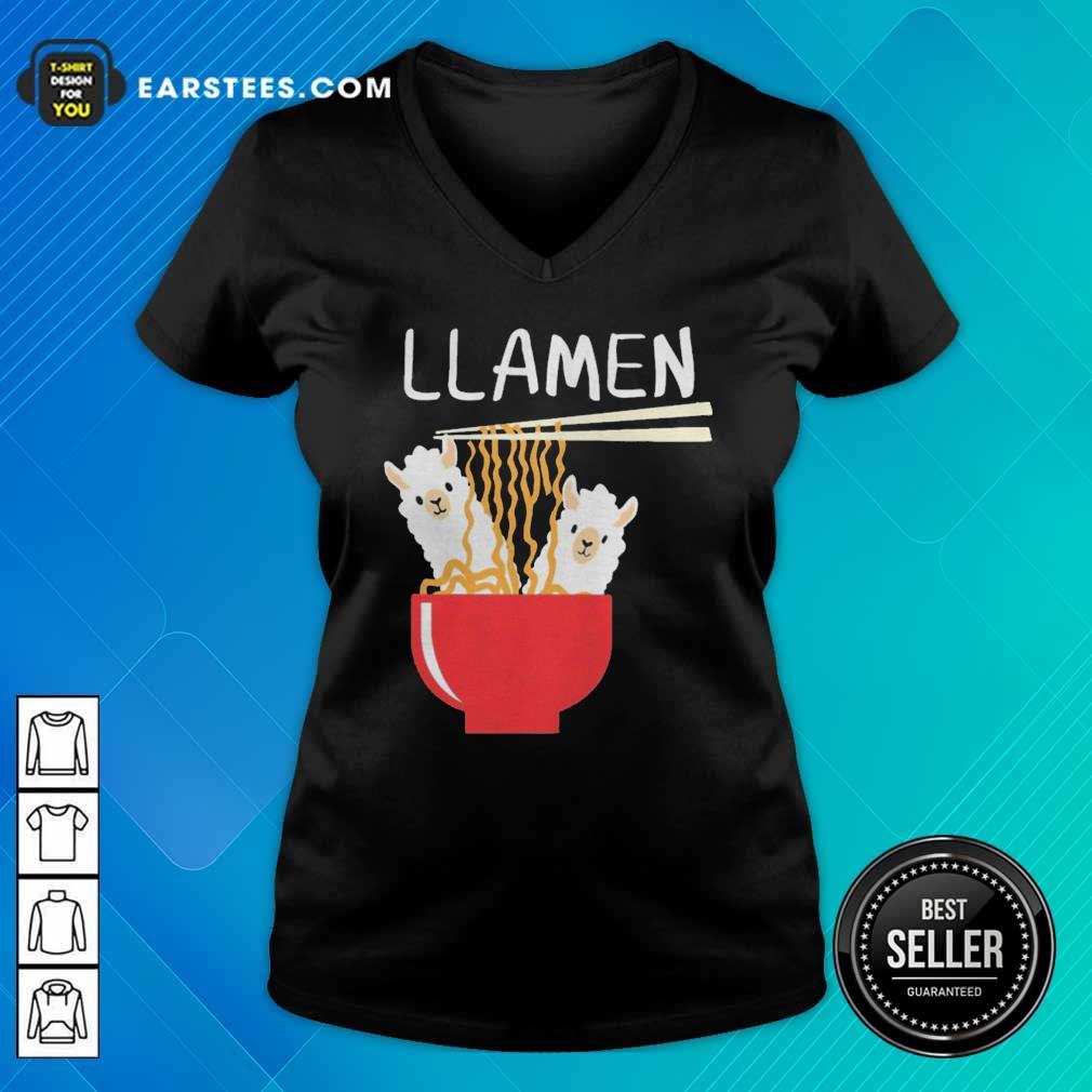 Awesome Llama Eat Llamen Shirt - Image 3