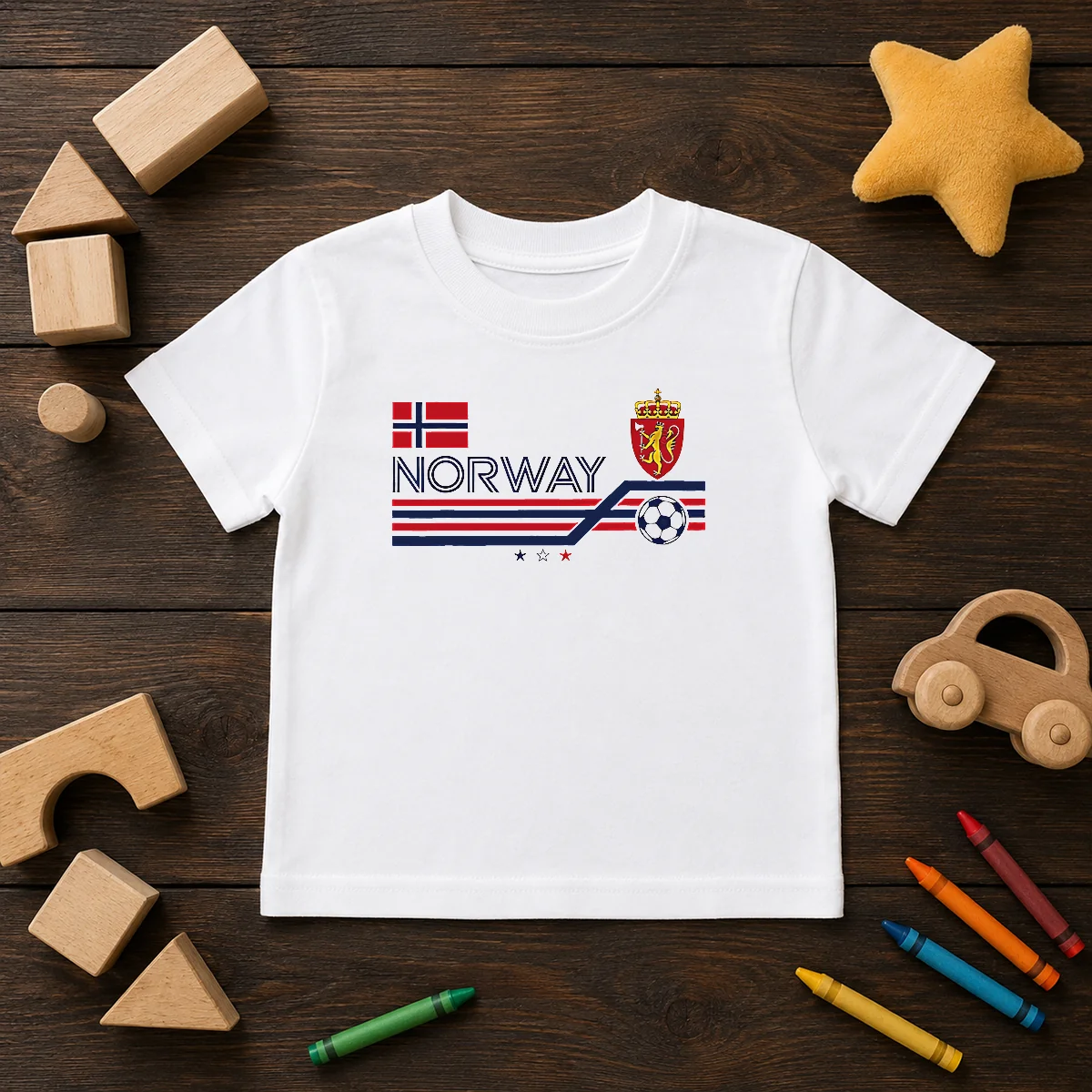 Awesome Norway National Football Team Soccer Shirt - Image 9