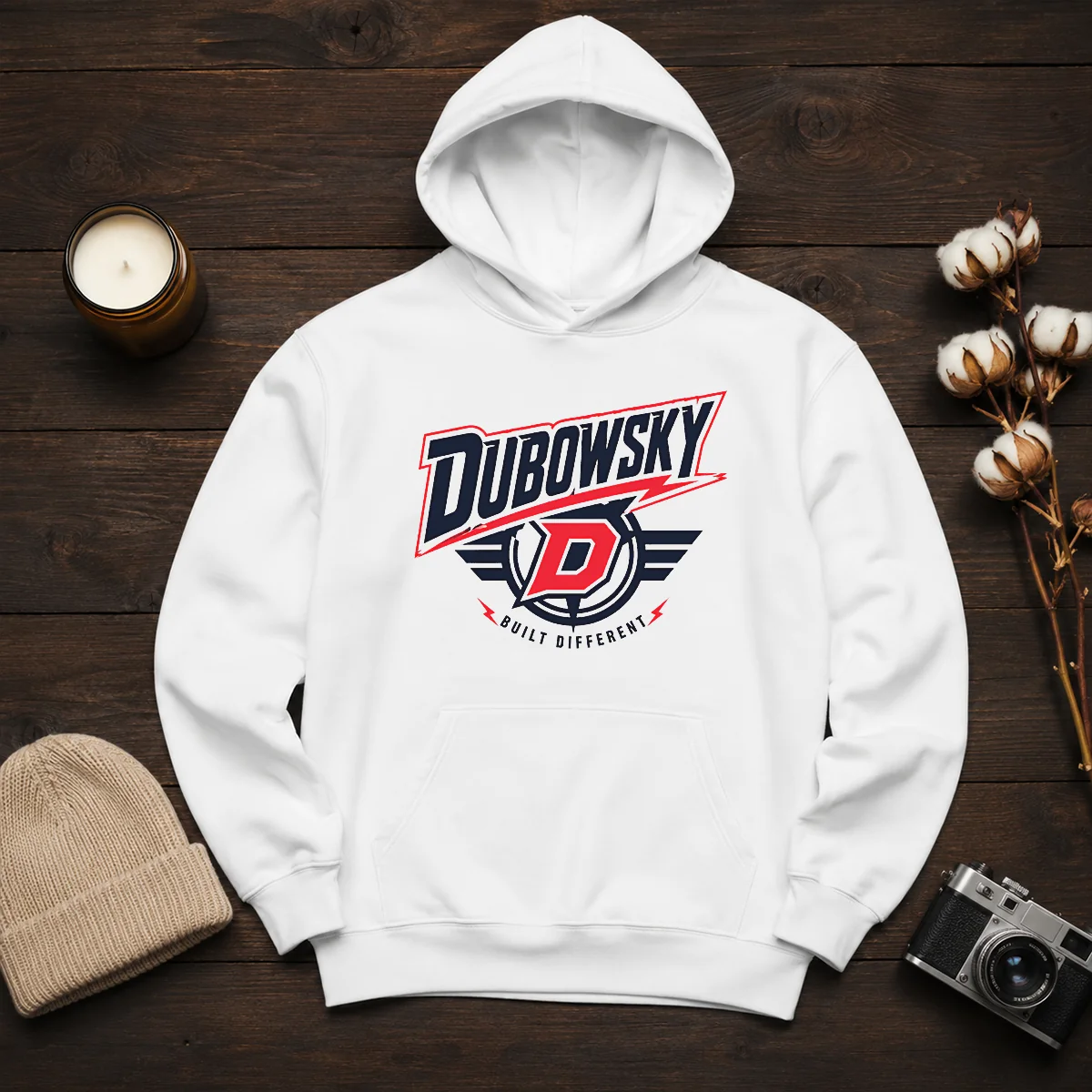 Pretty Dubowsky Built Different Lightning Bolt Sports Logo Shirt - Image 6