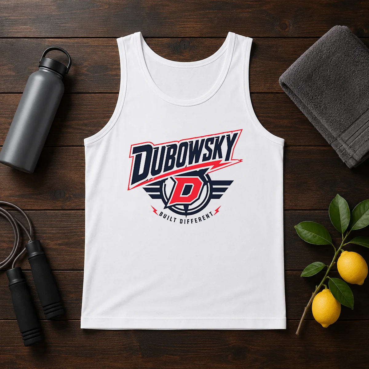 Pretty Dubowsky Built Different Lightning Bolt Sports Logo Shirt - Image 3