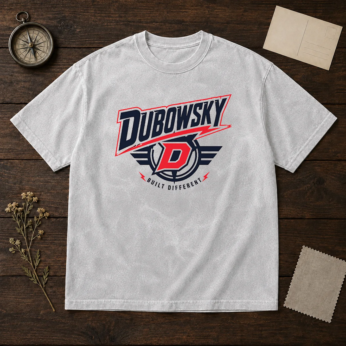 Pretty Dubowsky Built Different Lightning Bolt Sports Logo Shirt - Image 8