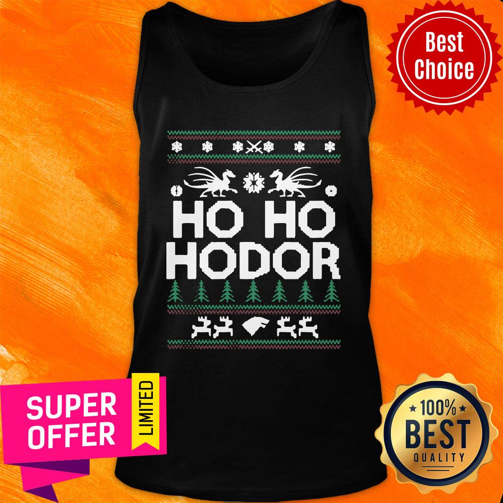 Funny Ho Ho Hodor Toothless Merry Christmas Shirt - Image 4
