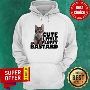 Alternative view of Funny Cat Cute Little Fluffy Bastard Shirt