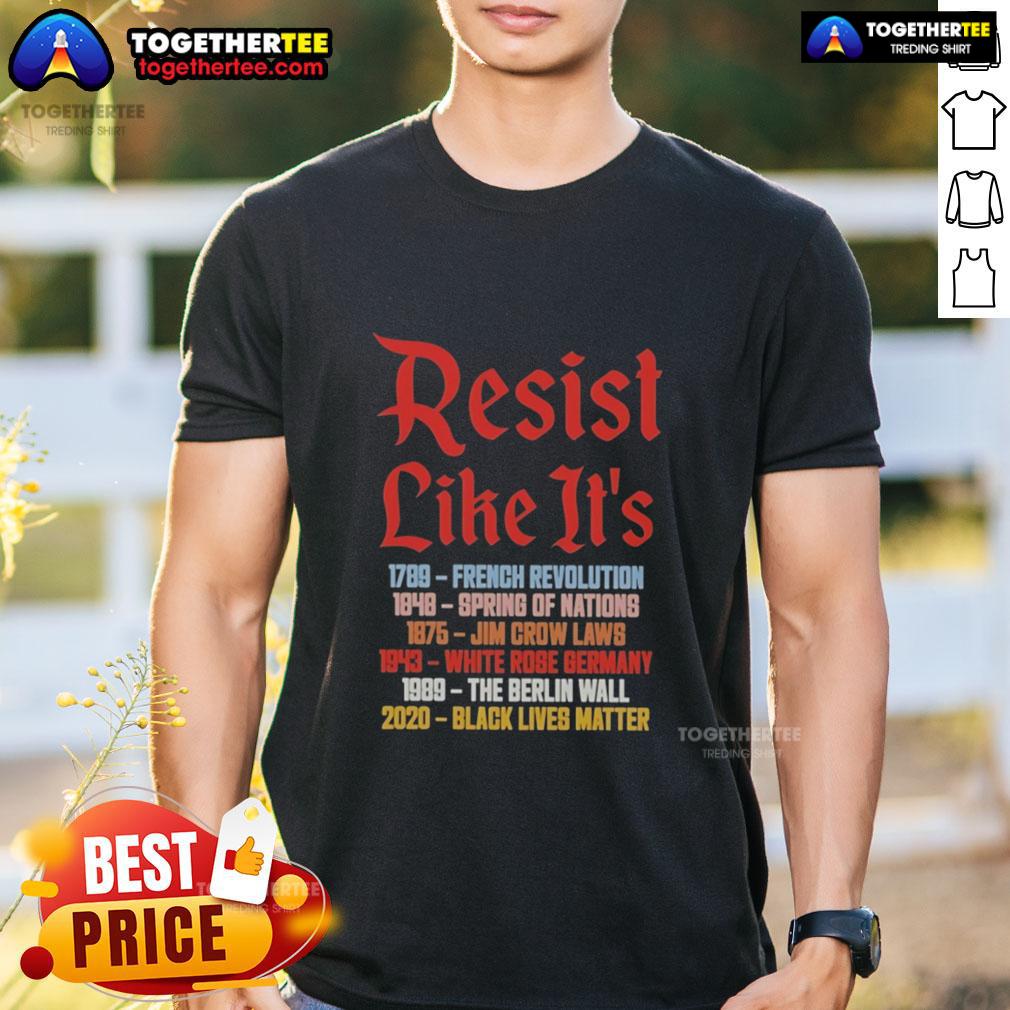 Hot Resist Like It's 2789 1848 1875 1943 1989 2020 T-Shirt
