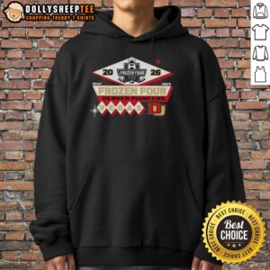 Alternative view of Official Denver Pioneers Men's Hockey 2026 NCAA Frozen Four Vegas Logo T-Shirt