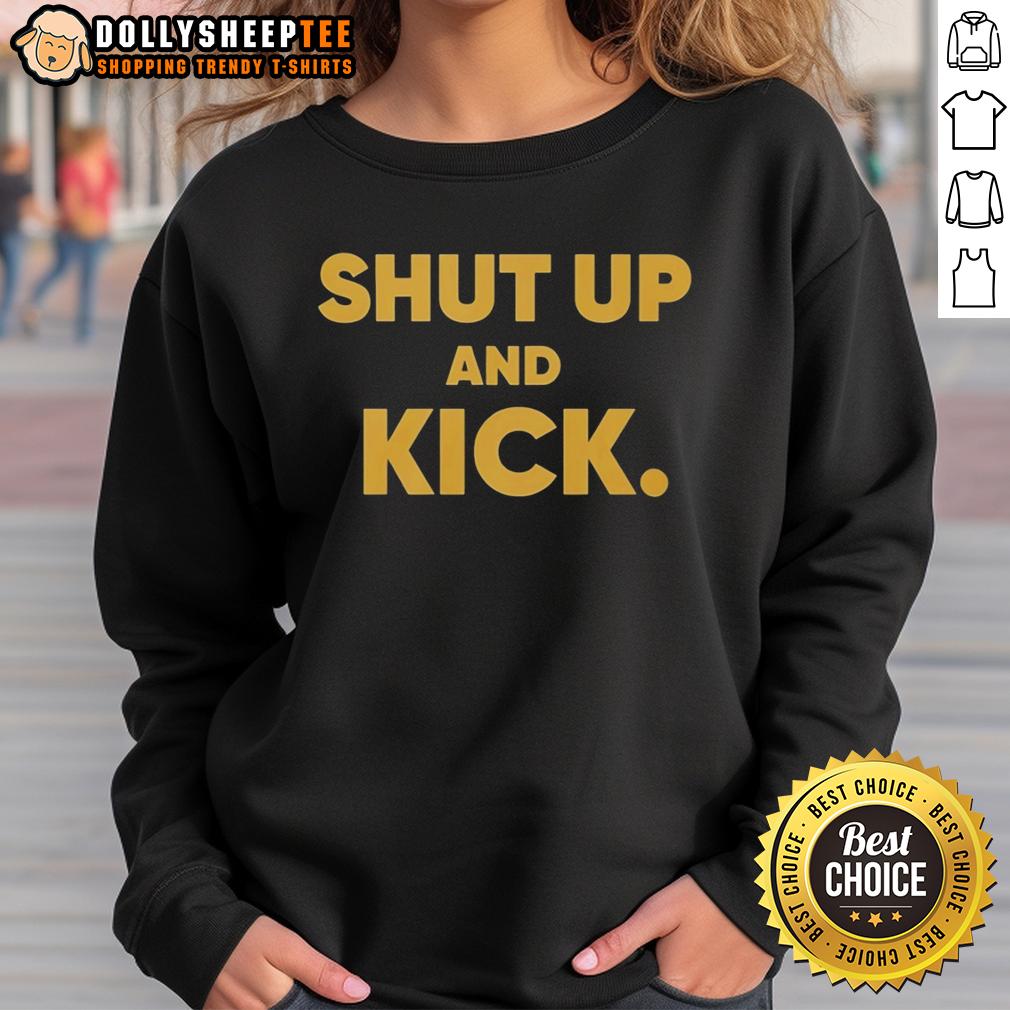 Official Harrison Butker Of Kansas City Chiefs Wearing Shut Up And Kick T-Shirt - Image 5
