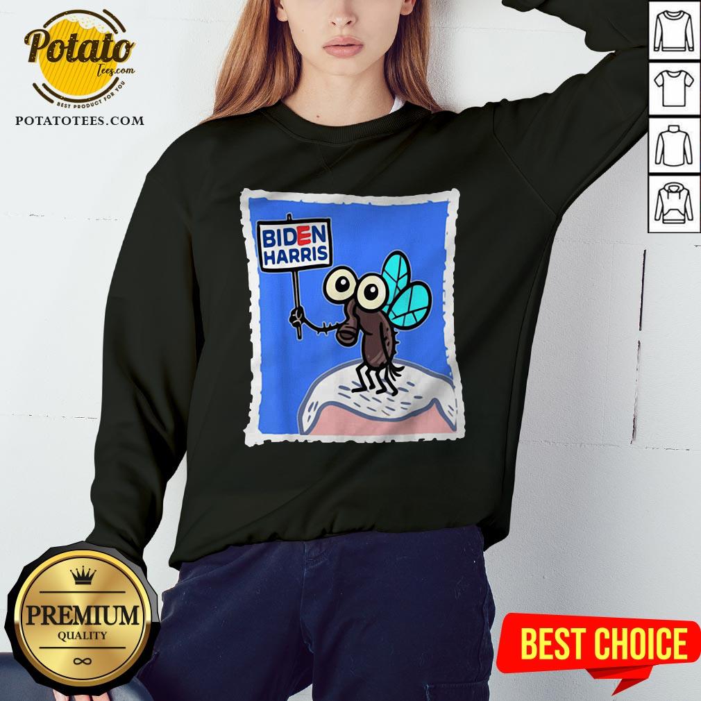 Fly On Mike Pence Head Biden Harris Shirt - Image 4