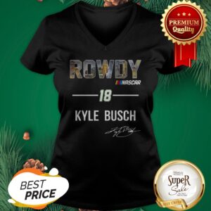 Alternative view of Rowdy Nascar 18 Kyle Busch Signature Autographed Shirt