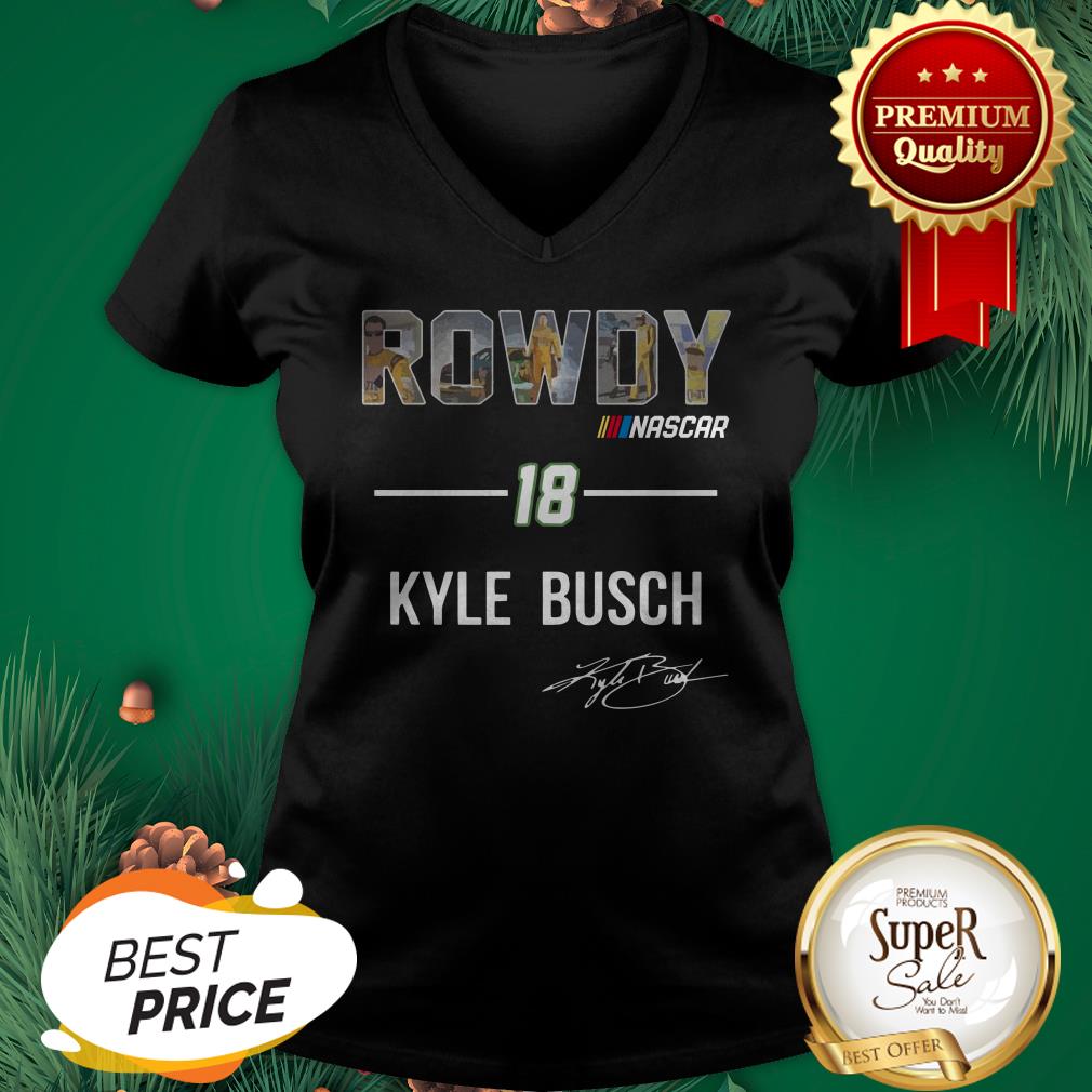 Rowdy Nascar 18 Kyle Busch Signature Autographed Shirt - Image 2