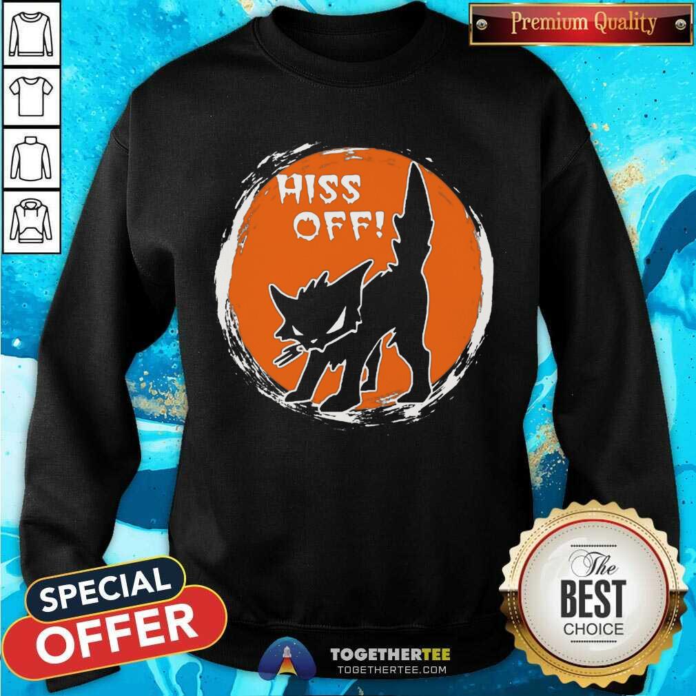 Cat Moon Hiss Off Shirt - Image 2