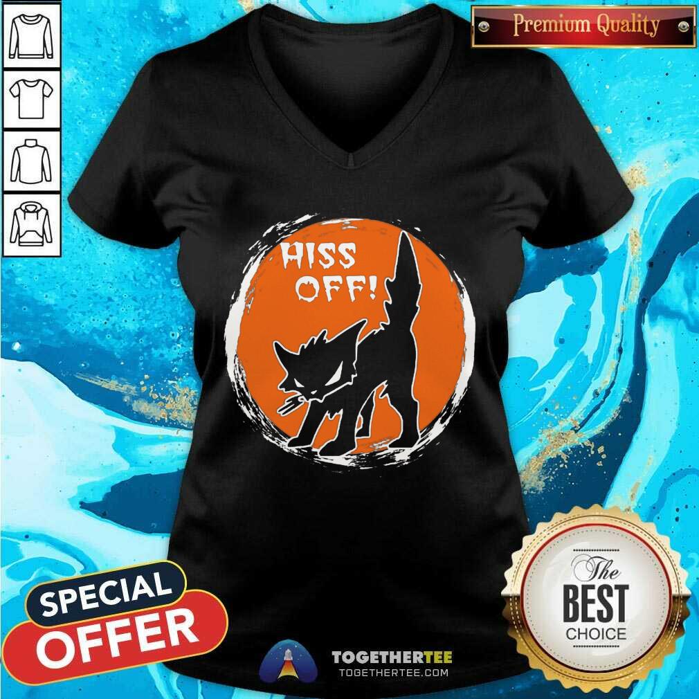 Cat Moon Hiss Off Shirt - Image 3