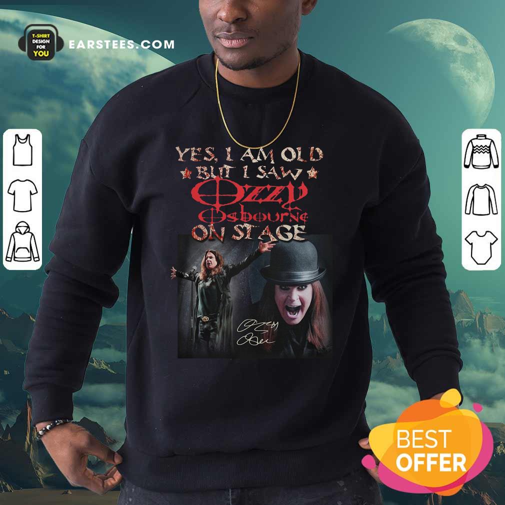 Good Yes I Am Old But I Saw Ozzy Osbourne On Stage Signature Shirt - Image 5