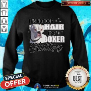 Alternative view of It Is Not Dog Hair It Is Boxer Glitter Shirt