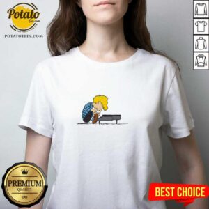 Alternative view of Schroeder Piano Adult T-shirt