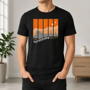 Happy Funny Visit National Park Star Wars Sci Fi Travel Shirt